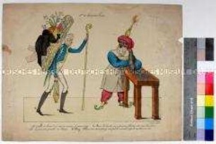 Karikatur auf die Abdankung von Karl X. König von Frankreich (französisch)