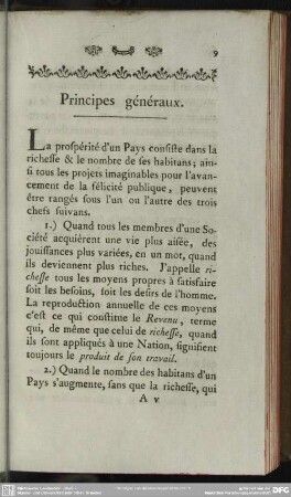 Principes généraux