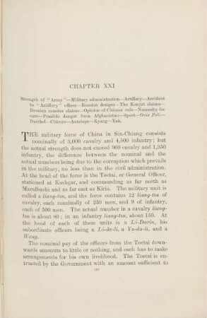 Chapter XXI. Strenght of "Army" ...