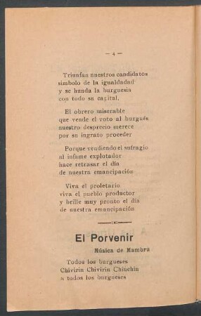 El porvenir : Música de Mambru
