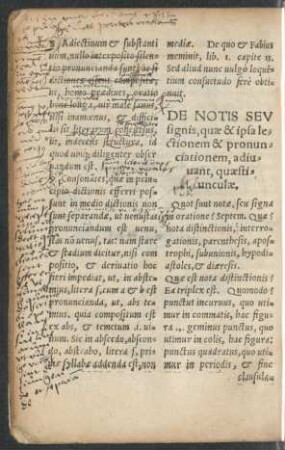 De Notis Seu signis, quae & ipsa lectionem & pronunciationem, adiuvant, quaestiunculae.