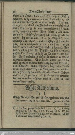 Achte Abtheilung
