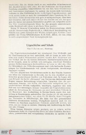 Urgeschichte und Schule