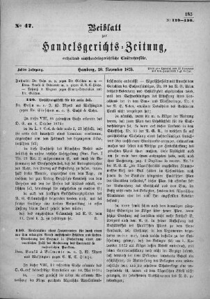 No. 47. 20. November 1875