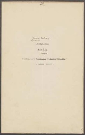 Wahl, Gottfried, Bauer Ausbau des Dachstocks