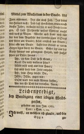 835-860, Leichenpredigt