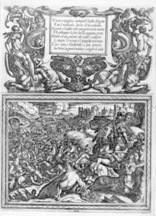Viene a pugna (Blatt XX aus "Gerusalemme Liberata")