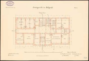 Amtsgerichts- und Gefängnisgebäude, Belgard: Amtsgericht Grundriss Erdgeschoss 1:100