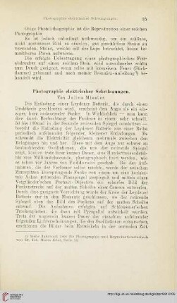 Photographie elektrischer Schwingungen
