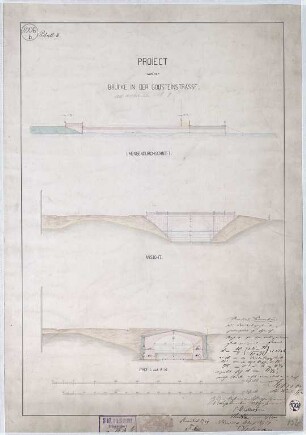 Goltsteinstraße, Proiekt zu einer Brücke