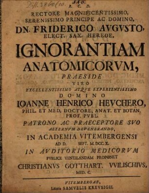 Ignorantiam anatomicorum
