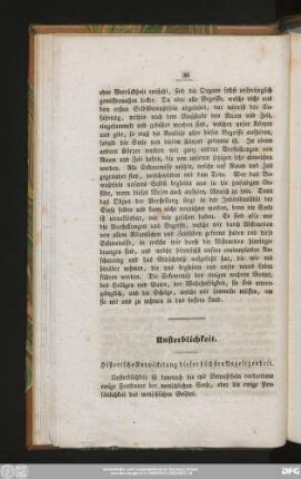 Unsterblichkeit.