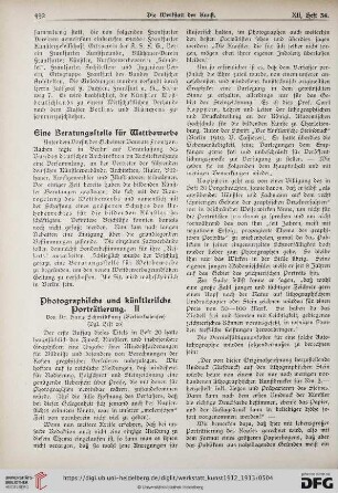 Photographische und künstlerische Porträtierung, II