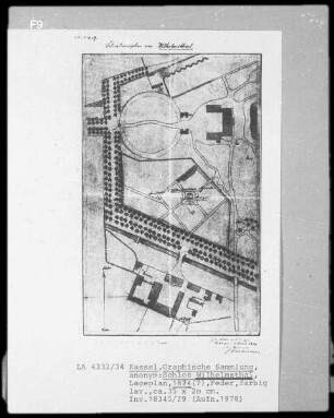 Wilhelmsthal (Calden), Schloß Wilhelmsthal, Lageplan