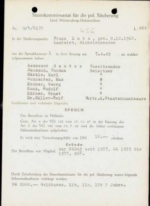 Lutz, Franz