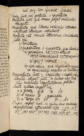 Vorsatz mit handschriftlichen Vermerken.