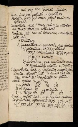 Vorsatz mit handschriftlichen Vermerken.