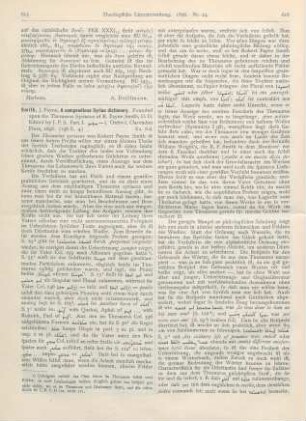 615-617 [Rezension] Smith, J. Payne, A compendious Syriac dictionary
