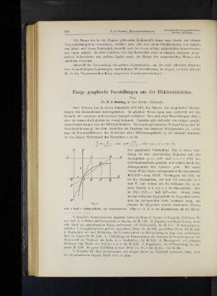 Einige graphische Darstellungen aus der Elektricitätslehre.