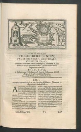 Tomi II. Pars XIV. Theodorici De Niem, Paderbornensis Westphali, Curialis Romani ... Invectiva ...