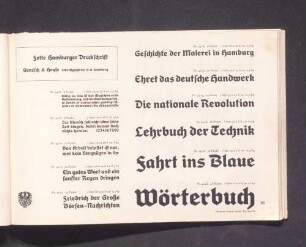 Fette Hamburger Druckschrift