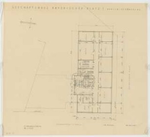 Bürohaus Bayerischer Platz 1 / Landshuter Straße 21, Berlin-Schöneberg: Grundriss 7. Obergeschoss 1:100