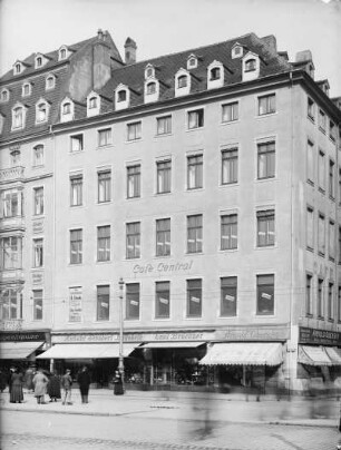 Café Central am Altmarkt : Dresden, Altmarkt / Ecke Schössergasse, Wohn- und Geschäftshaus Café Central