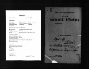Fahndung nach Heinrich Schulz und angebliche Festnahme in Ungarn