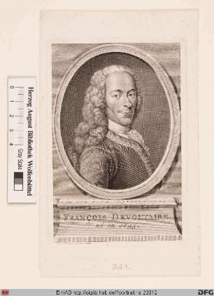 Bildnis Voltaire (eig. François-Marie Arouet)
