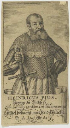 Bildnis des Henricus Pius