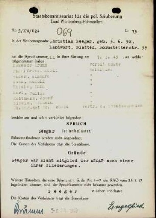 Seeger, Christian