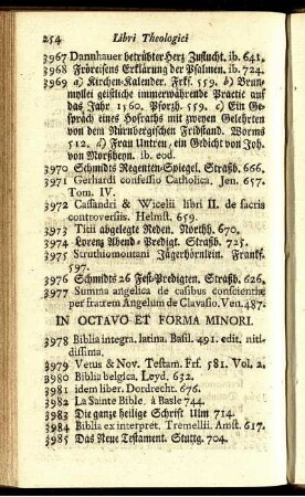 In Octavo Et Forma Minori.