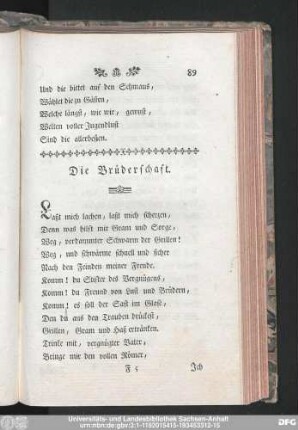 Die Brüderschaft.