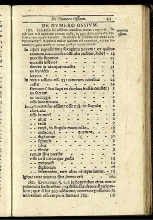 De Numero Ossium.