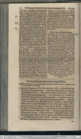Die Predigten über den hundert und acht und viertzigsten Psalm