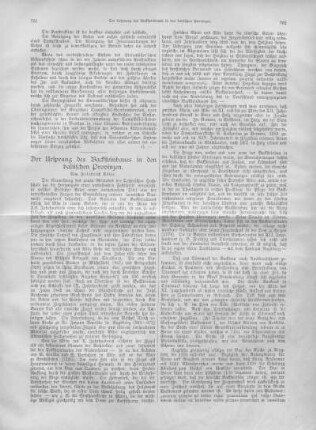 Der Ursprung des Backsteinbaues in den baltischen Provinzen.