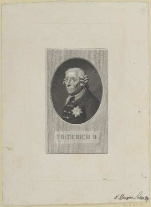 Bildnis von Friderich II., König von Preußen
