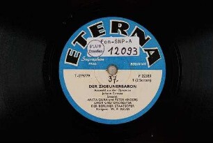 Der Zigeunerbaron : Auswahl aus der Operette; [Teil 1] / Johann Strauss