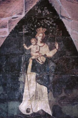 Deutschland. Baden Württemberg. Heidelberg. Altstadt. Heiliggeistkirche. Mutter Gottes und Jesus Bild