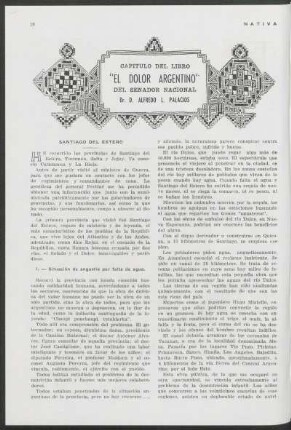 Capítulo del libro "El dolor argentino" del senador nacional