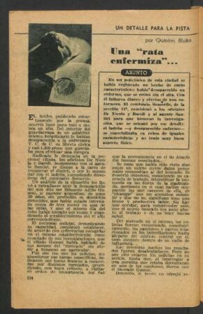 Una "rata enfermiza" ... : Un detalle para la pista