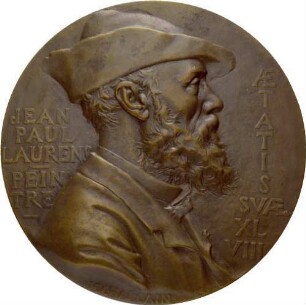 Einseitige Plakette auf J. P. Laurens