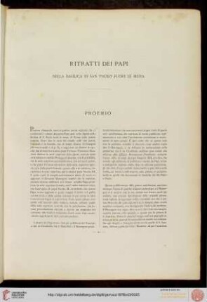 Ritratti dei Papi nella Basilica di San Paolo fuori le mura