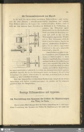 XII. Sonstige Hilfsmaschinen und Apparate