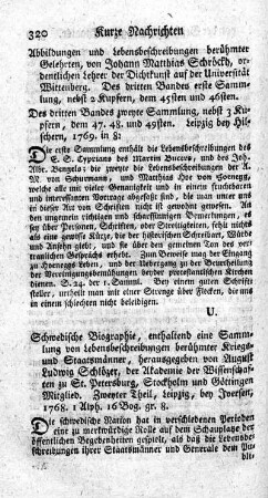 Des dritten Bandes zweyte Sammlung.