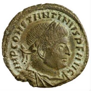 Münze, Follis, Aes 3, 314 - 315 n. Chr.