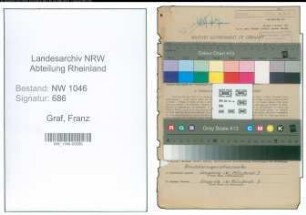 Entnazifizierung Franz Graf , geb. 09.01.1902 (Verwaltungsangestellter)