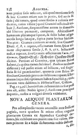 NOVA ALIQUOT PLANTARUM GENERA.