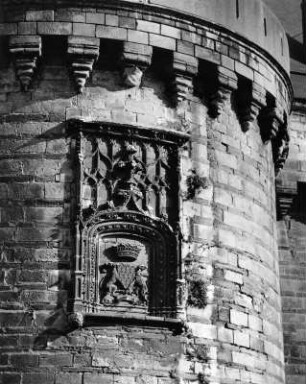 Nantes. Schloss (Baubeginn 1201/1300, Erweiterung 1351/1400). Wappenstein