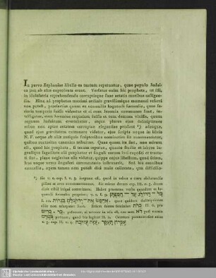 Capitis 3. Zephaniae Versio et nova ejusdem versum 18. exponendi ratio